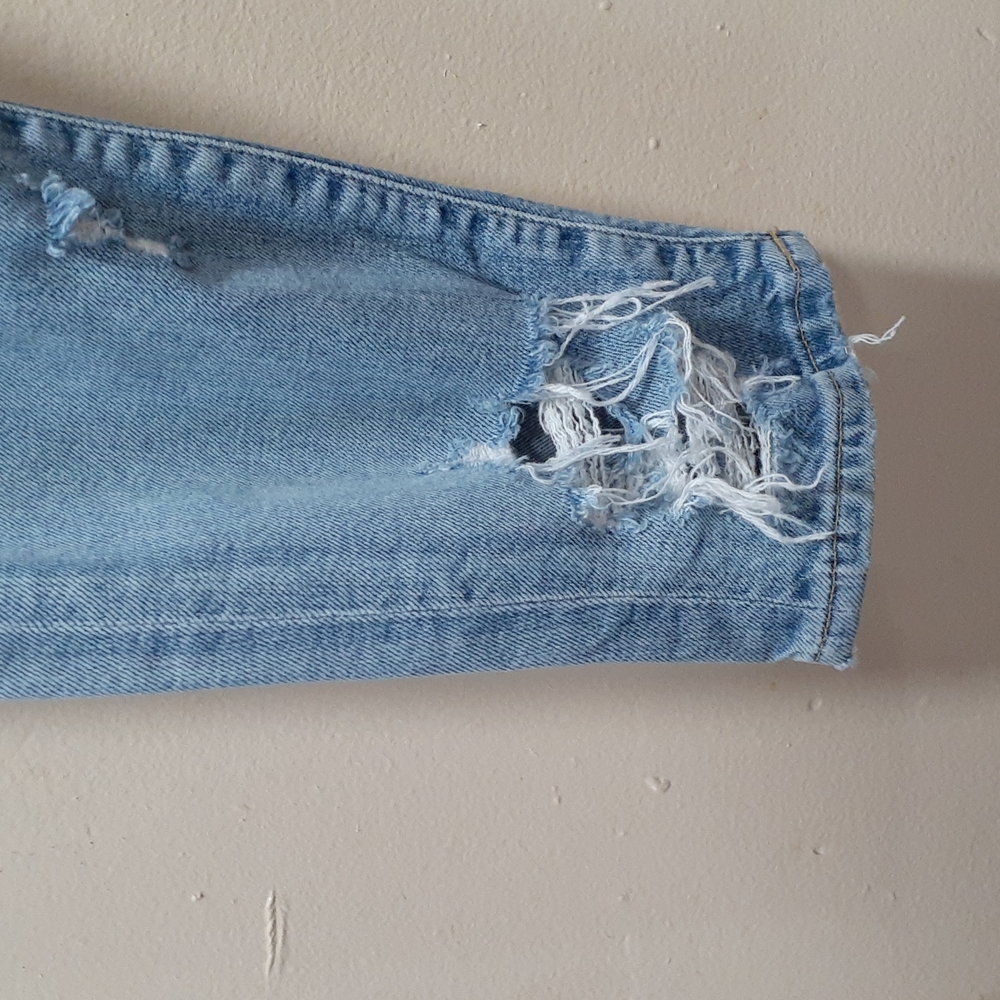 AGOLDE  distressed blue jeans size 26 - Picture 3 of 16